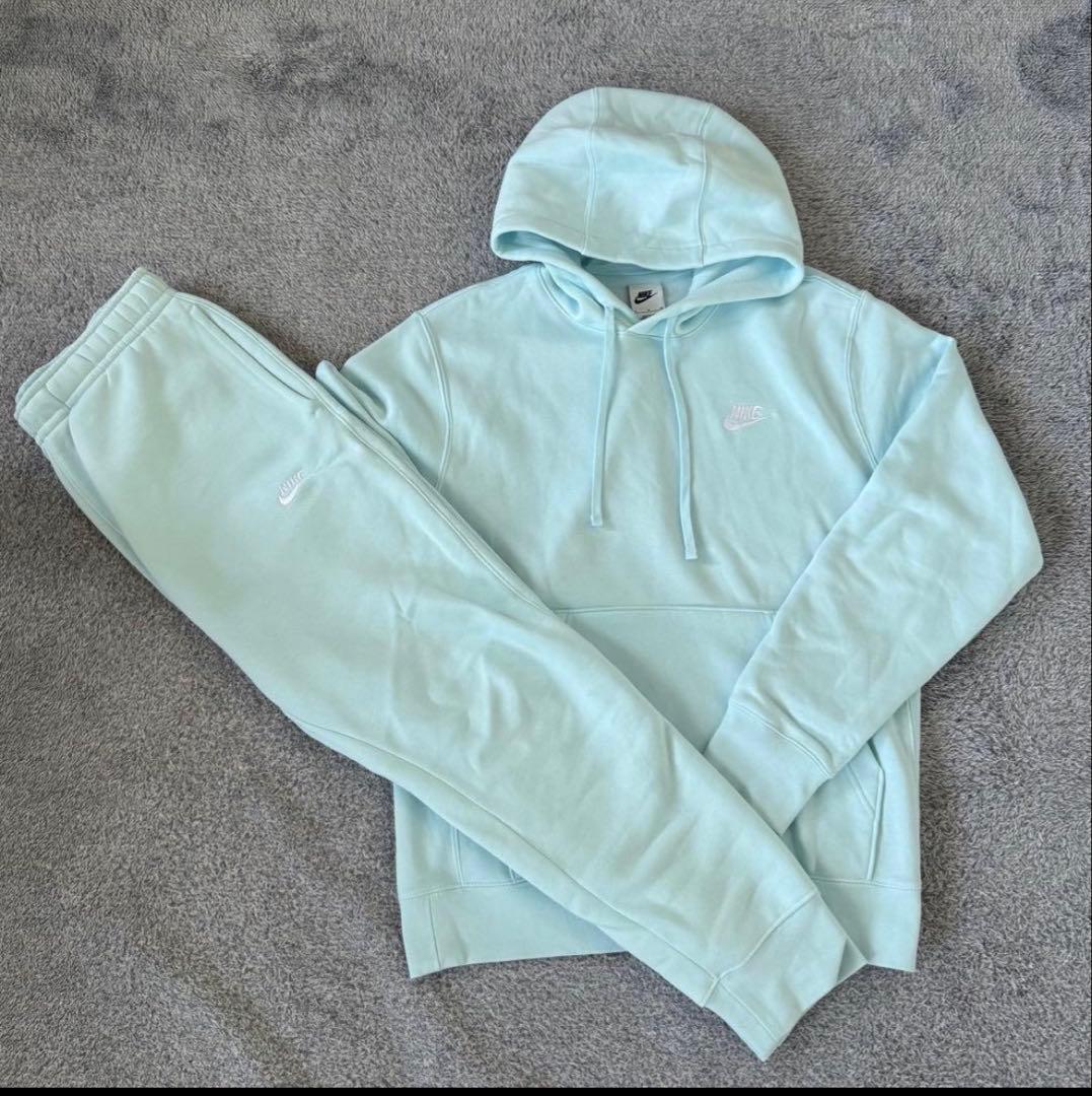 NIKEセットアップ水色Sサイズパーカーのみ正規品即完売品 - メルカリ