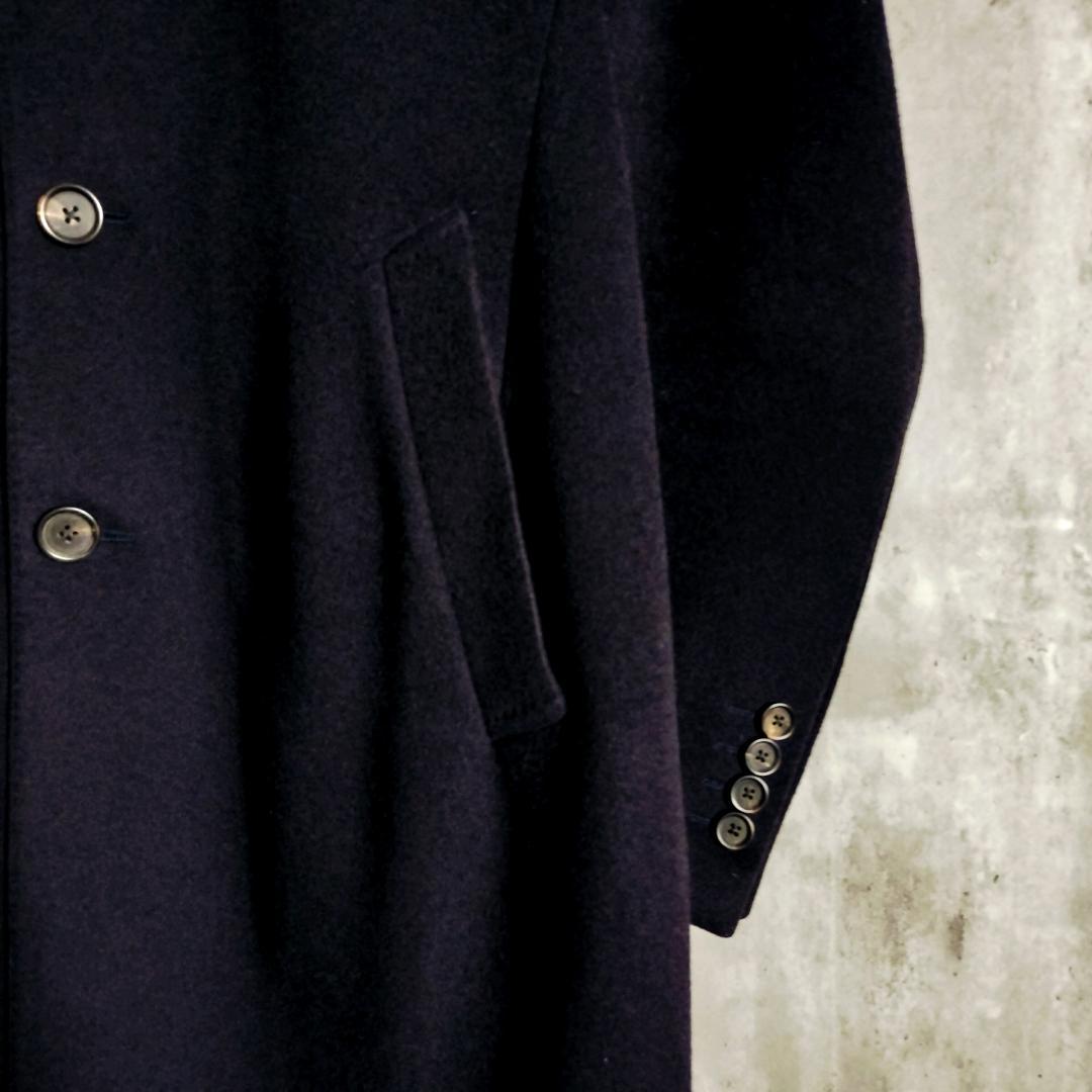 美品☆ラルディーニ ブートニエール 極上ウール チェスターコート 50