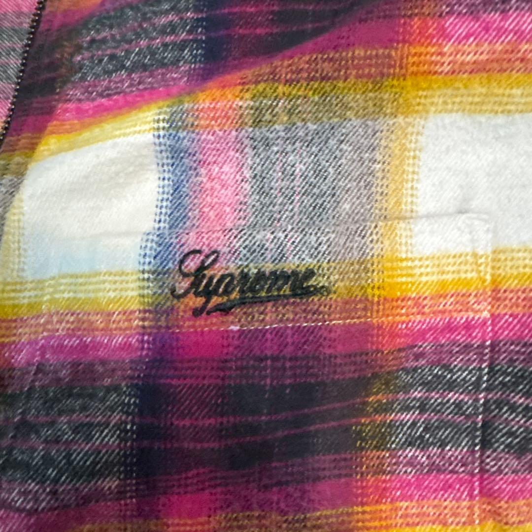 Supreme チェック柄ネルシャツ 24ss ジップアップ
