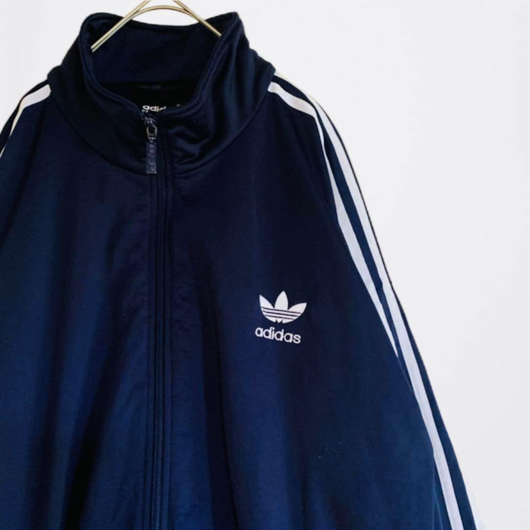 【極美品 90s】アディダス トラックジャケット ファイヤーバード 2XL 濃紺