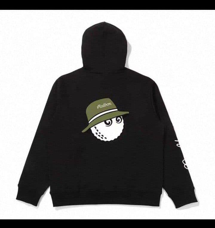 ☆即発送&L☆マルボンゴルフ Malbon 長袖 厚手裏起毛パーカー トレーナー