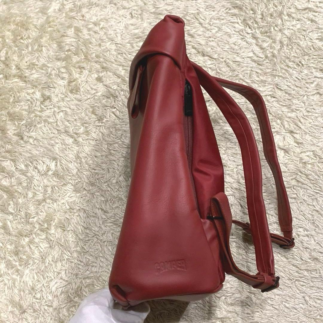 未使用級✨カンペール Cira リュック オールレザー A4可能 レッド