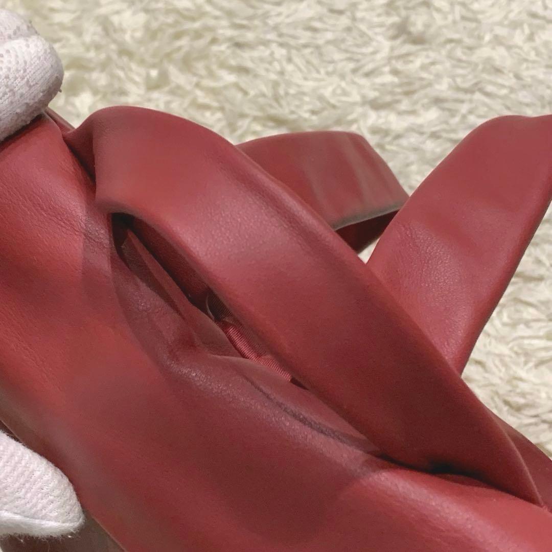 未使用級✨カンペール Cira リュック オールレザー A4可能 レッド