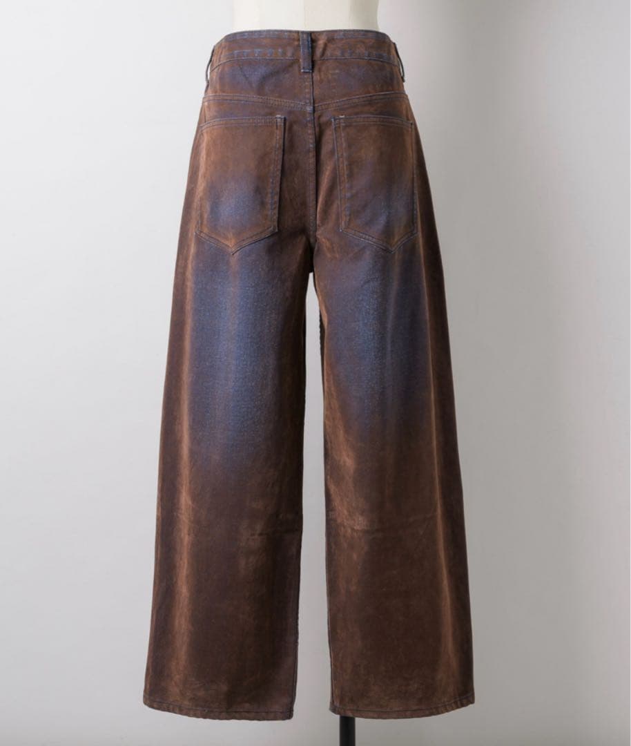 musubore フロッキーデニムパンツ