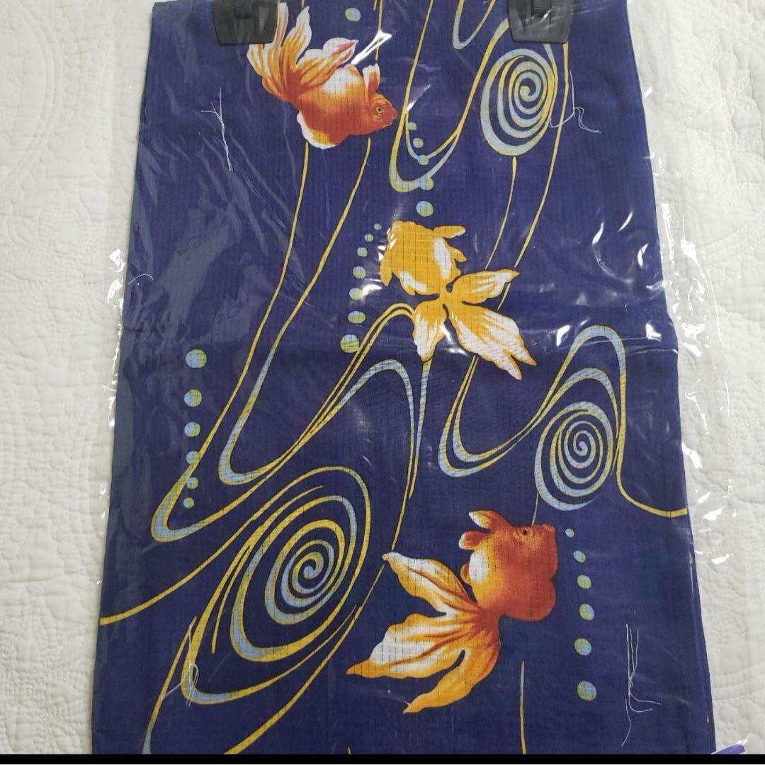 浴衣　金魚　3点セット　綿紅梅　涼しい