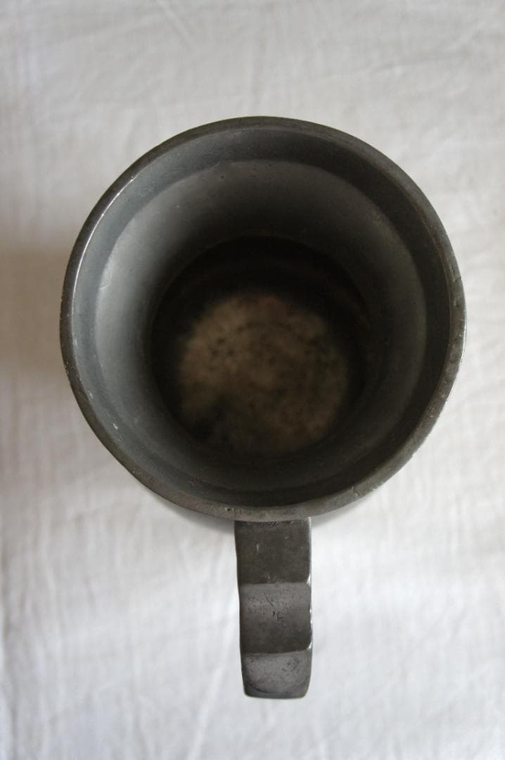 フランスアンティーク　ピューター製　ピッチャー　ジャグ　ポット　花器　ブロカント