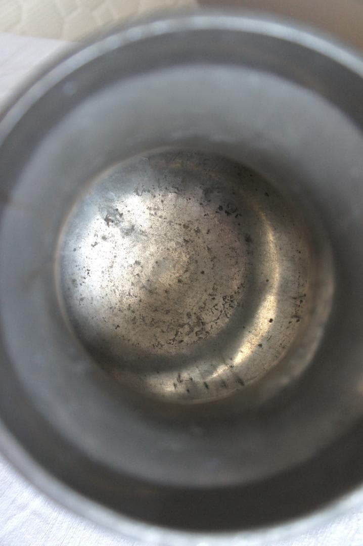 フランスアンティーク　ピューター製　ピッチャー　ジャグ　ポット　花器　ブロカント