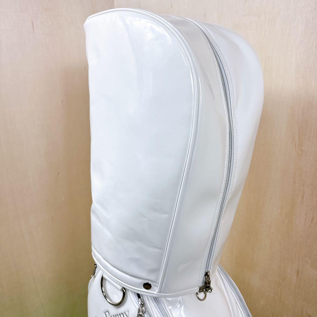 【数量限定品】 PsychoBunny キャディバッグ ホワイト エナメル 美品