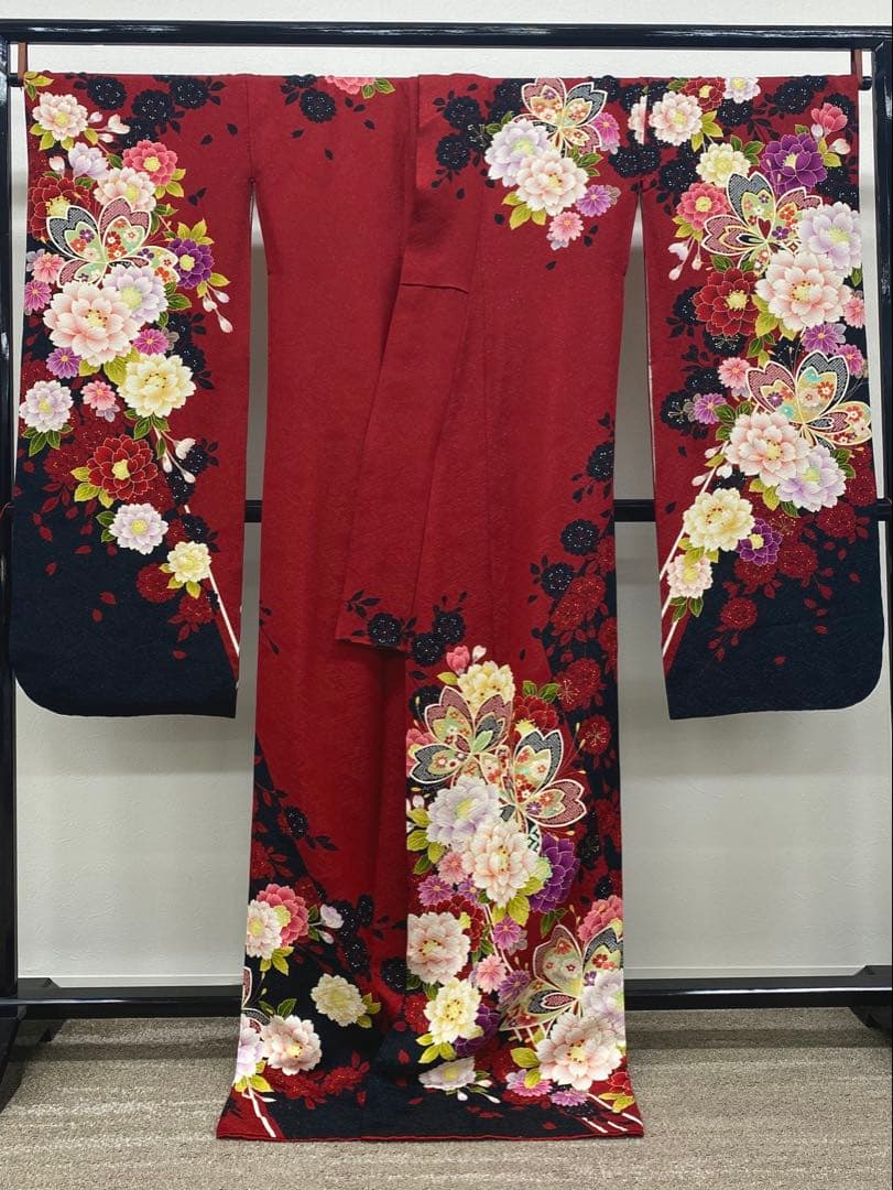 振袖 豪華 銀通し 金駒 金彩 身丈172cm