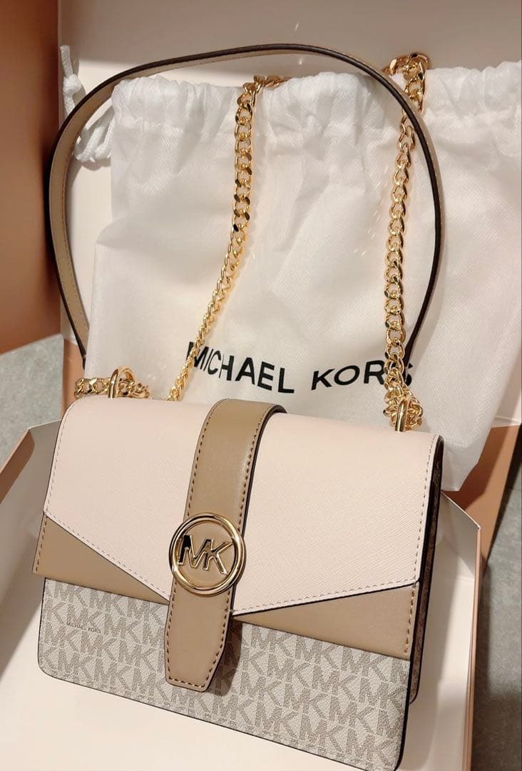 MICHALE KORS カラーブロック クロスボディ2way ショルダーバッグ