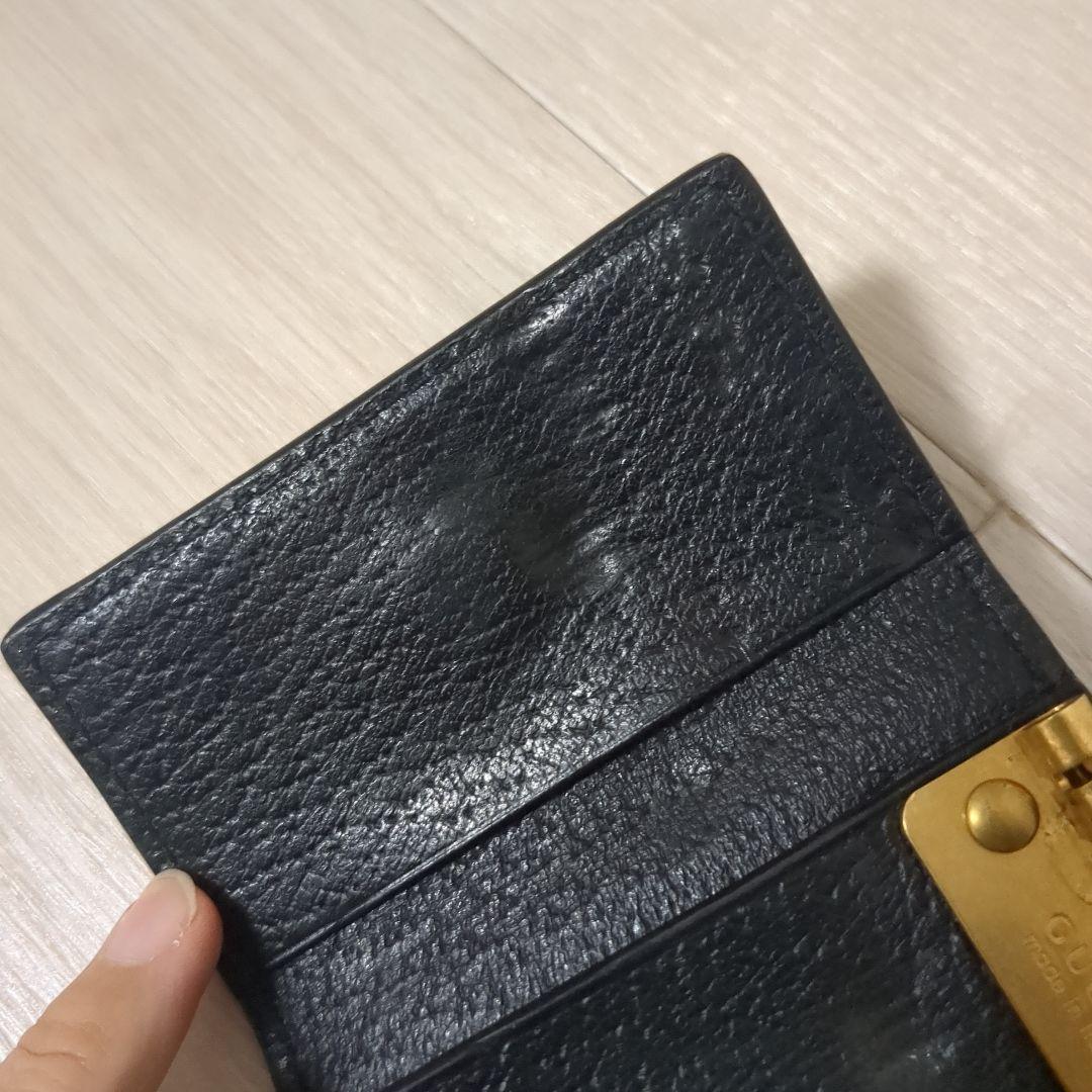 GUCCI　グッチ　蜂モチーフ　6連キーケース　ブラック×ゴールド