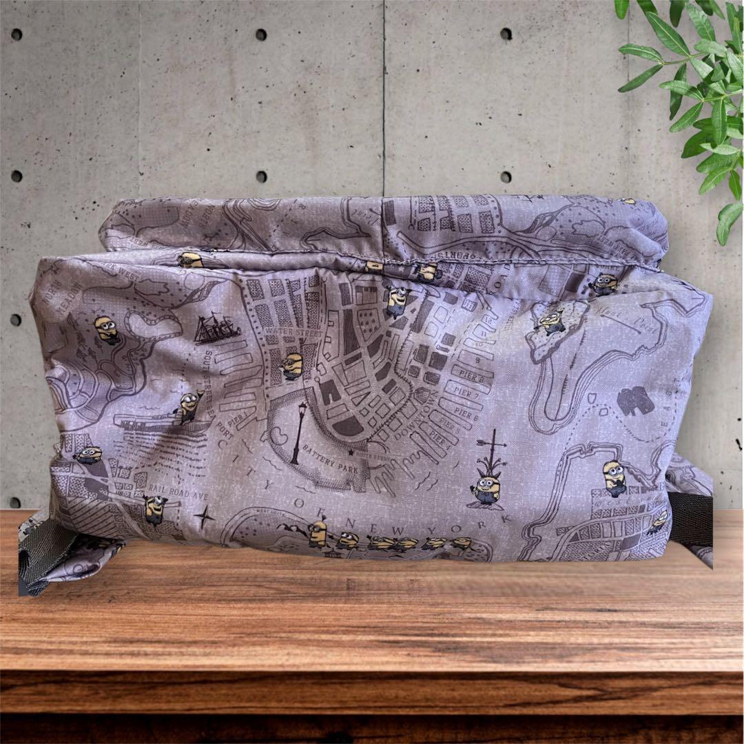 (未使用) レスポートサック　ミニオンズ　コラボリュック　ニューヨークマップ柄