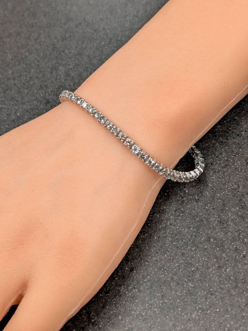 豪華　5ct テニスブレス　Pt950　ダイヤモンド　プラチナ