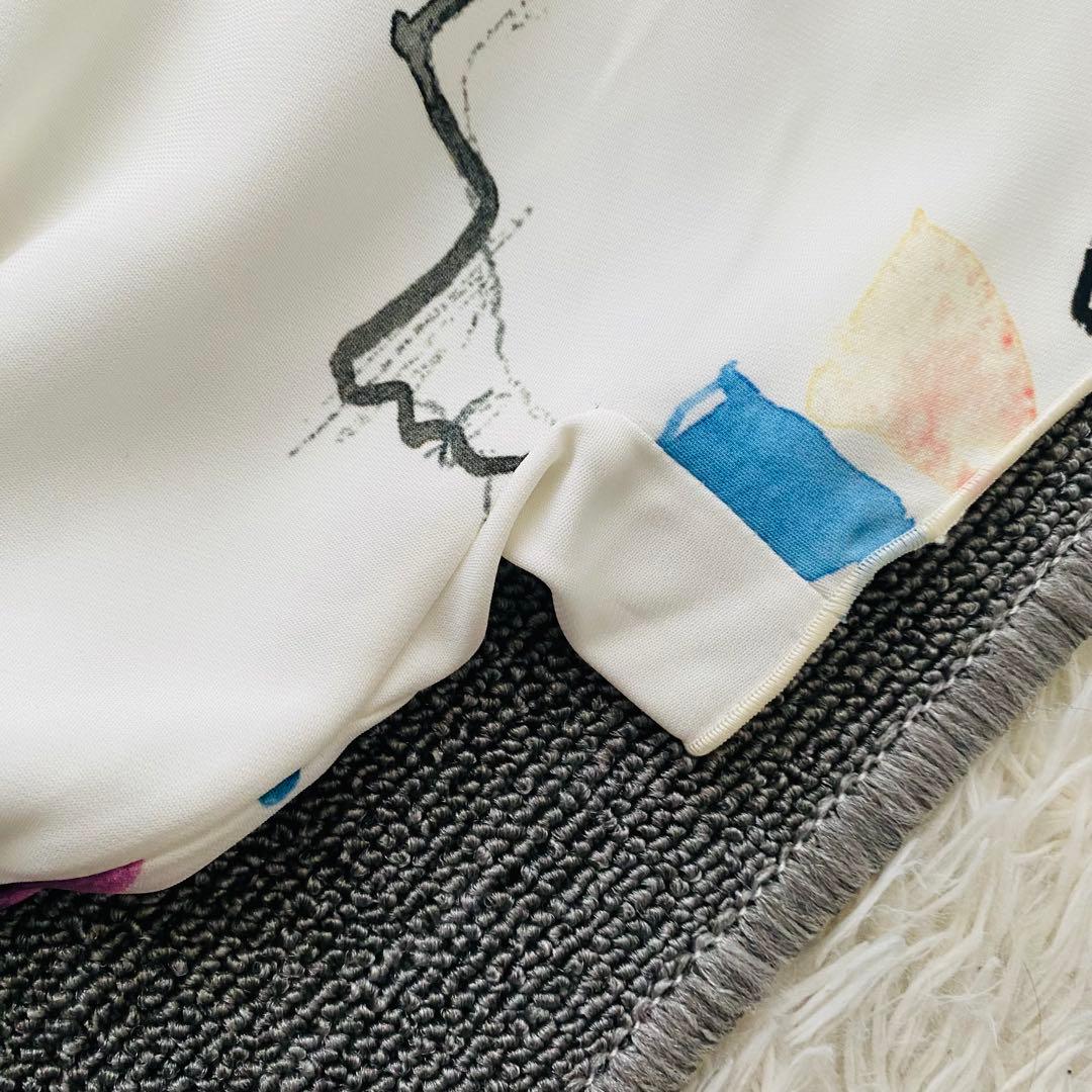 極美品 定価128000円 N°21 花柄 ジャージー プリントワンピース 40