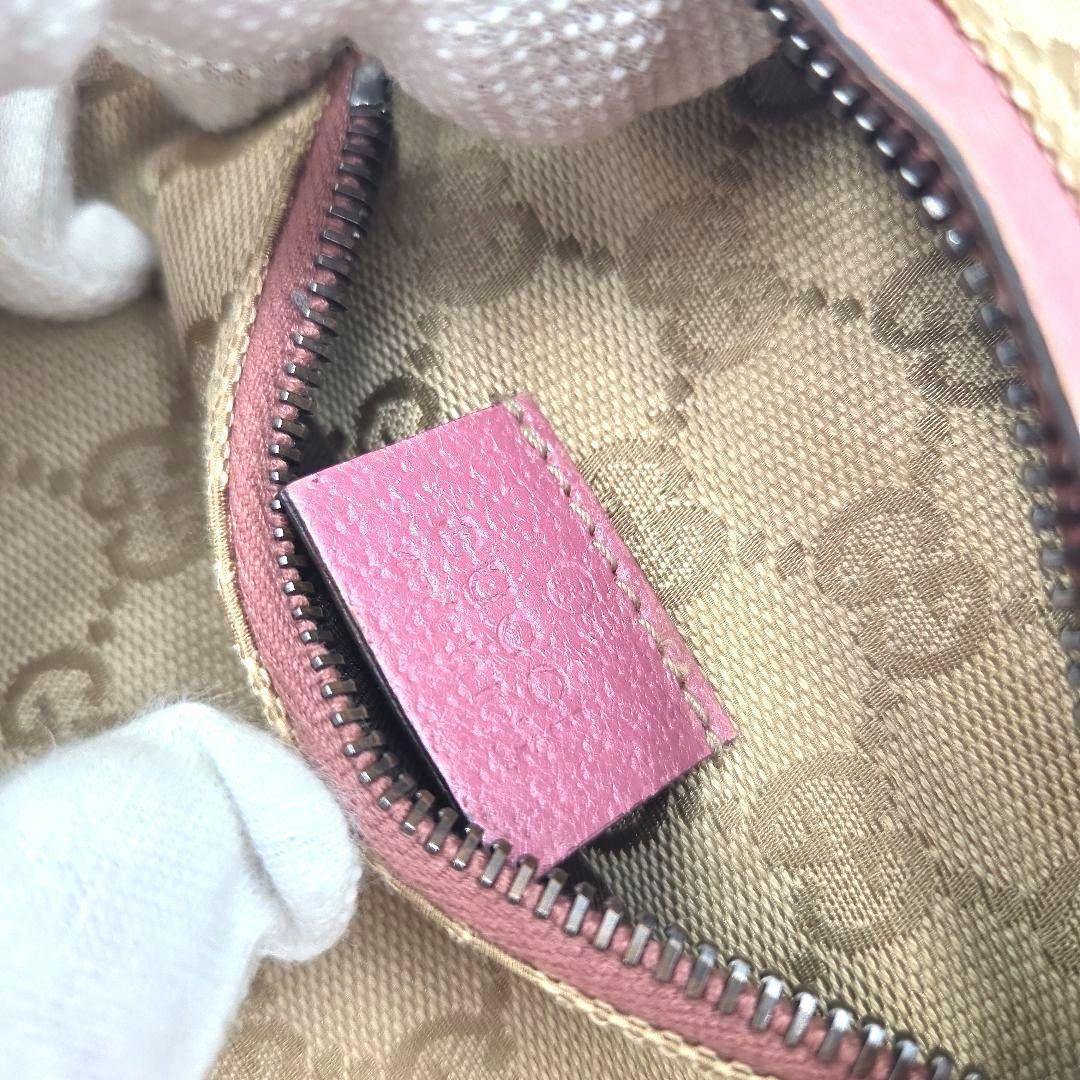 希少色 ピンク●GUCCI ウエストバッグ ボディバッグ GG キャンバス