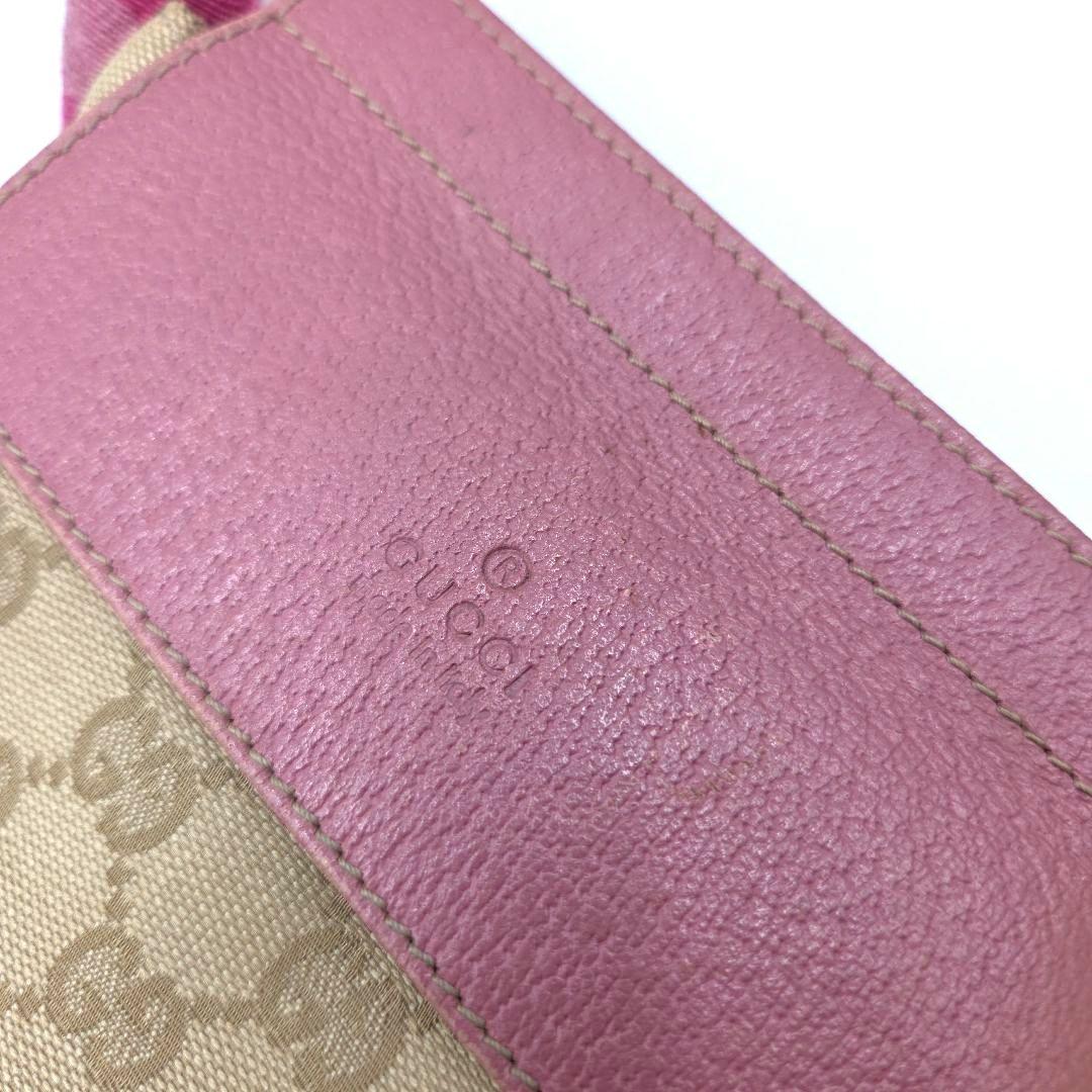 希少色 ピンク●GUCCI ウエストバッグ ボディバッグ GG キャンバス