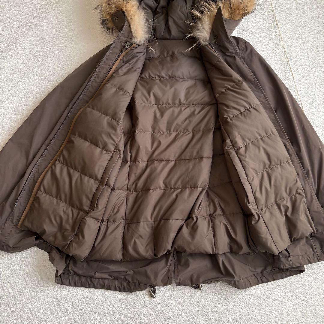 23区 3way タフタダウンライナーコートモッズコートブラウン40 洗える