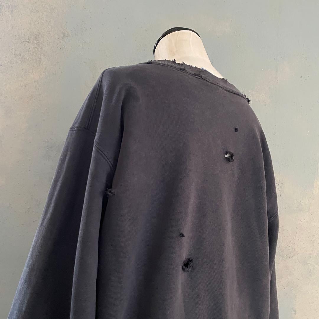 90's grunge is dead“ペイント“USA製“boro sweat