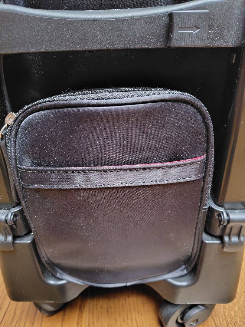 swany スワニーキャリーバッグ　ケース クレーペ　ストッパー付き ブラック