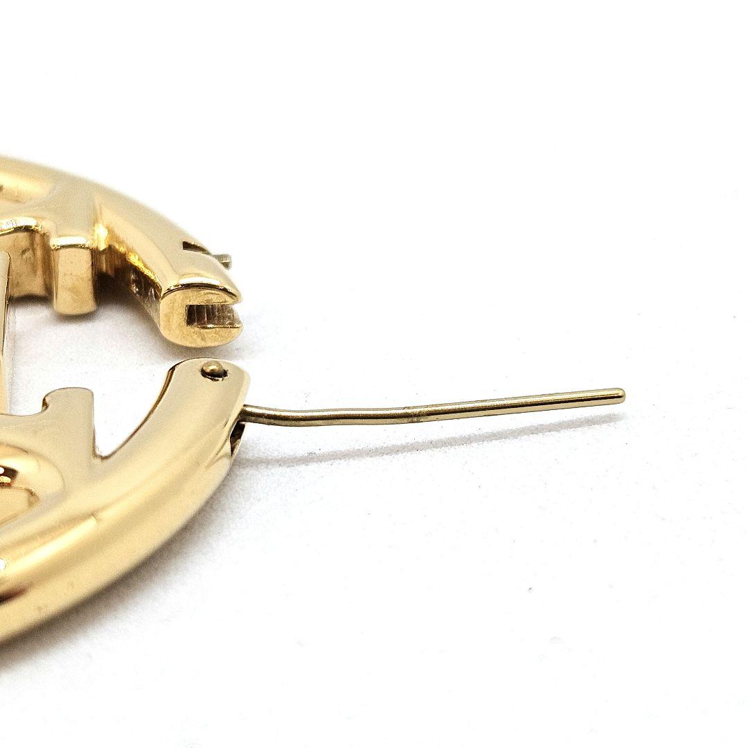 ルイ ヴィトン ルイーズ LVサークル フープ ピアス ゴールドカラー 片耳