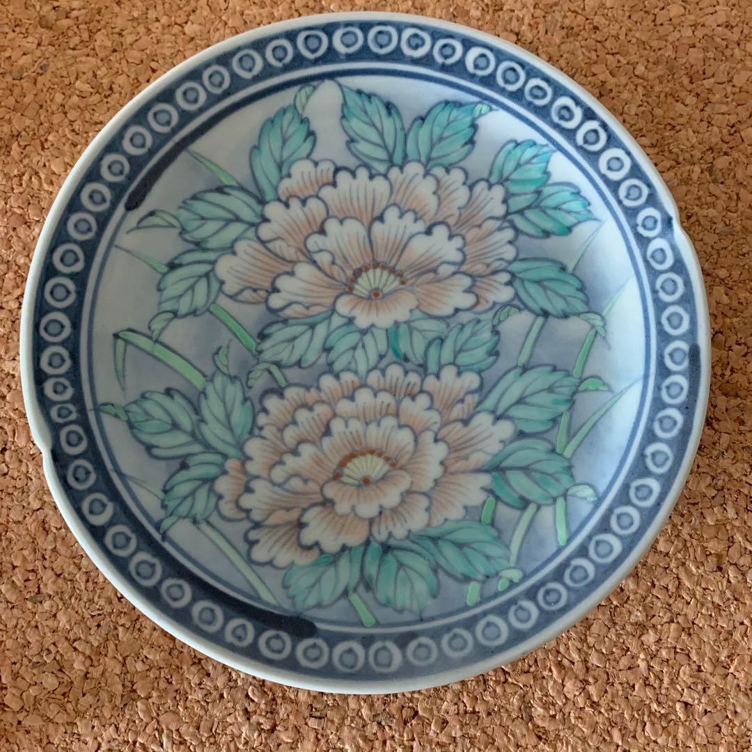 未使用！有田焼 佐藤走波 染錦 中鉢 12.5㎝ 五客セット有田焼佐藤走波