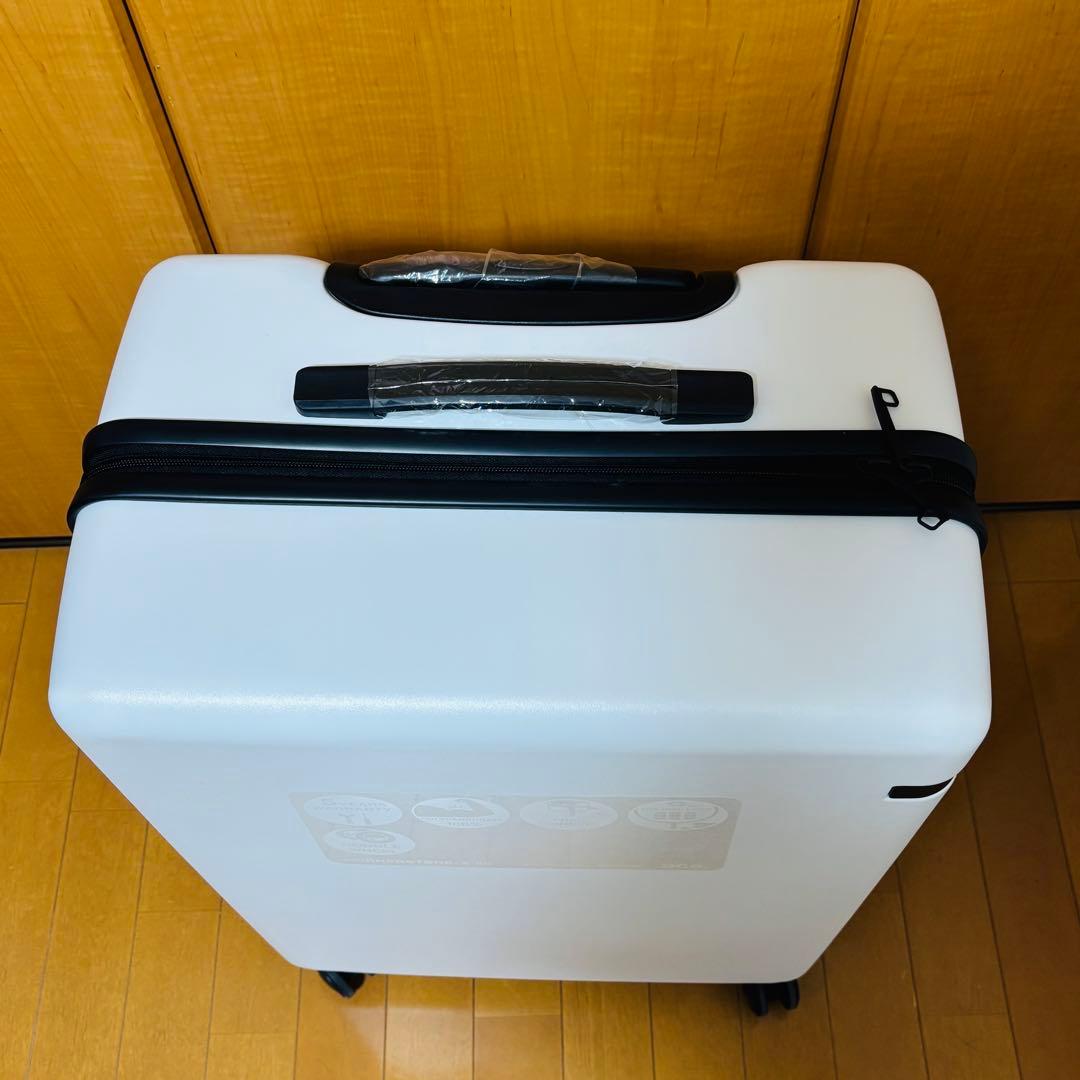 【未使用】ACE ホワイト　スーツケース　4輪　大型　74L コーナーストーンＺ