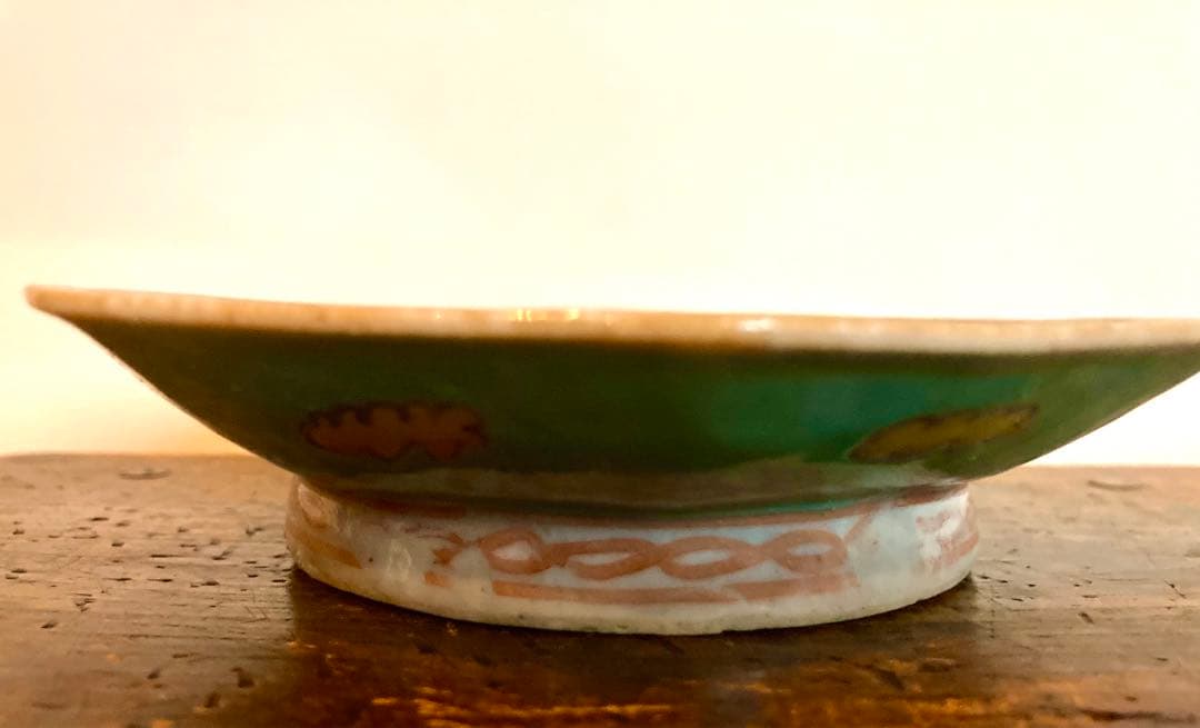 やまさよ様 骨董 色絵 アンティーク 菓子鉢 唐物 清 粉彩 古伊万里