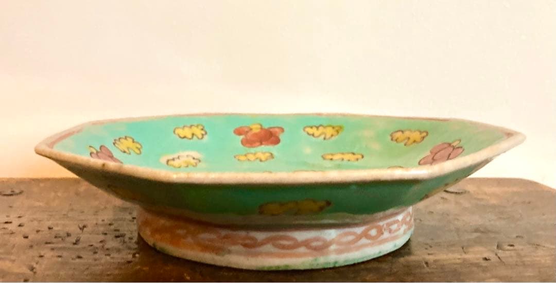 やまさよ様 骨董 色絵 アンティーク 菓子鉢 唐物 清 粉彩 古伊万里