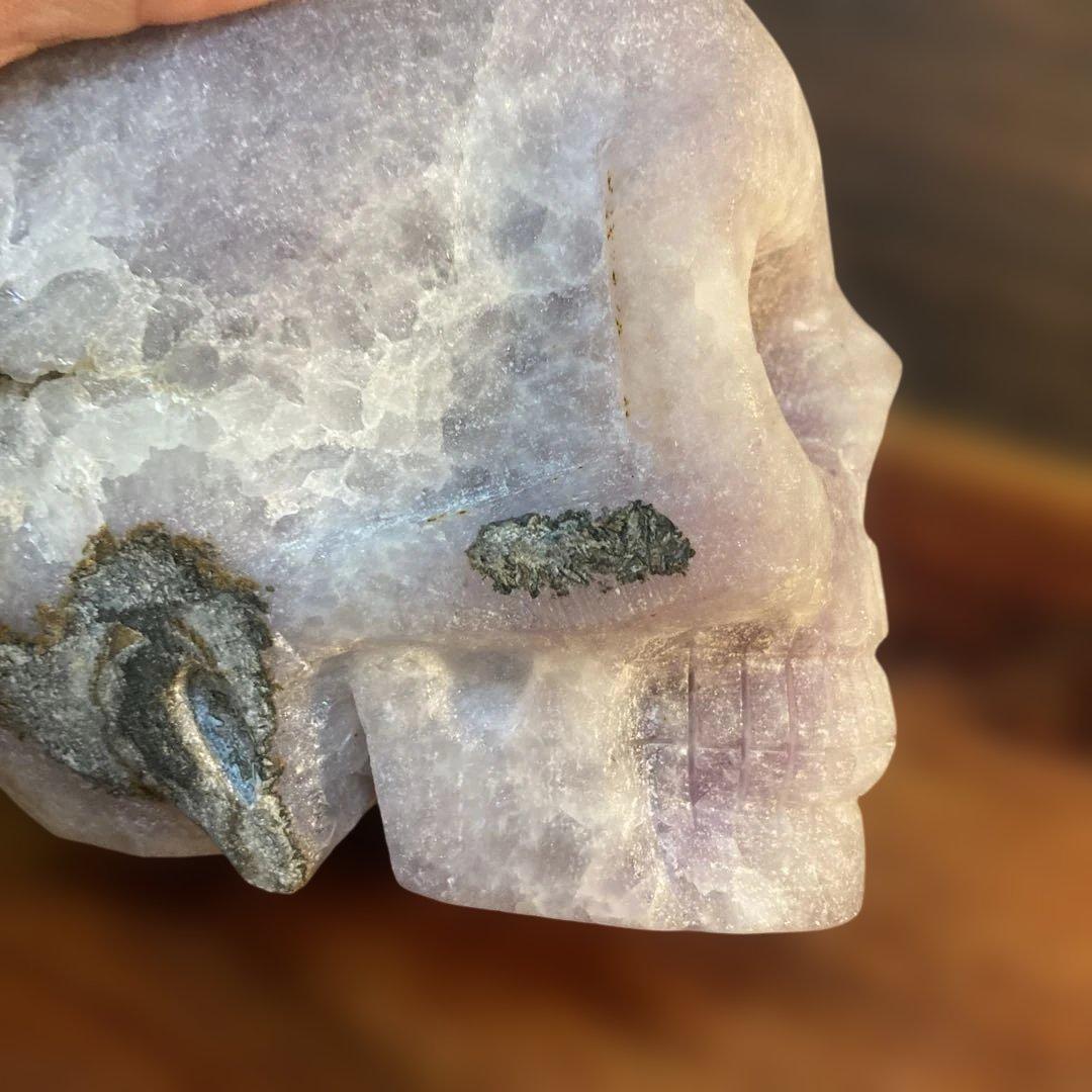 アメジスト　クリスタル　スカル 天然石 頭蓋骨