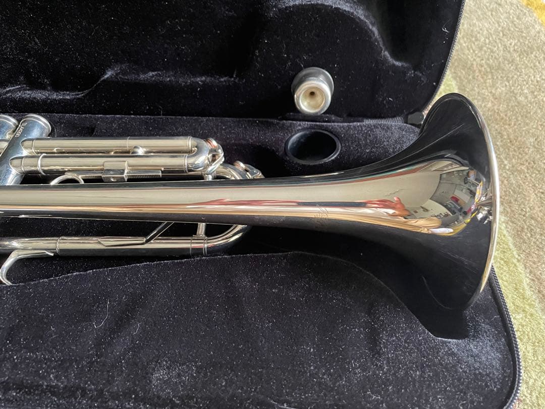 美品　トランペット soleil シルバー　サクラ楽器　セミハードケース付き