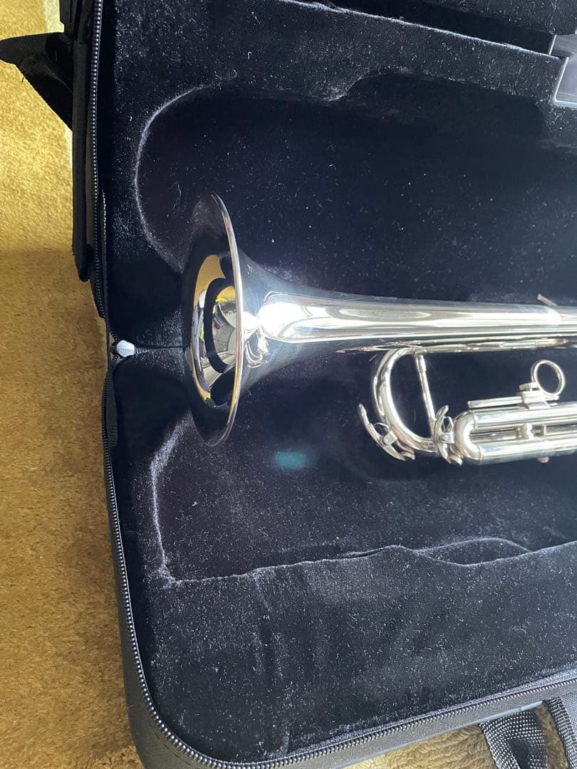 美品　トランペット soleil シルバー　サクラ楽器　セミハードケース付き