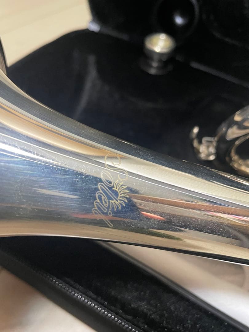 美品　トランペット soleil シルバー　サクラ楽器　セミハードケース付き