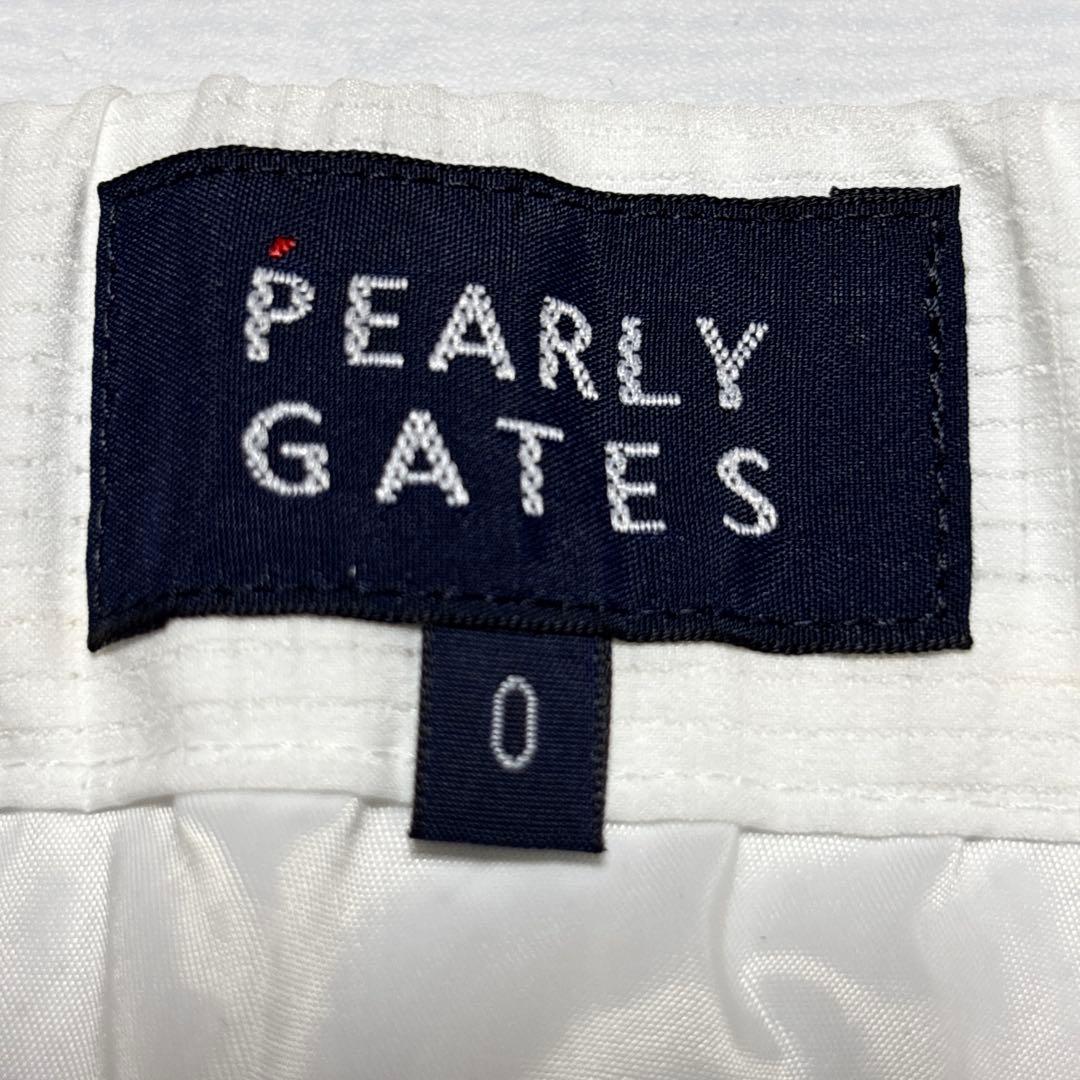 新品タグ付き パーリーゲイツ プリーツスカート ゴルフウェア ロゴ模様 白