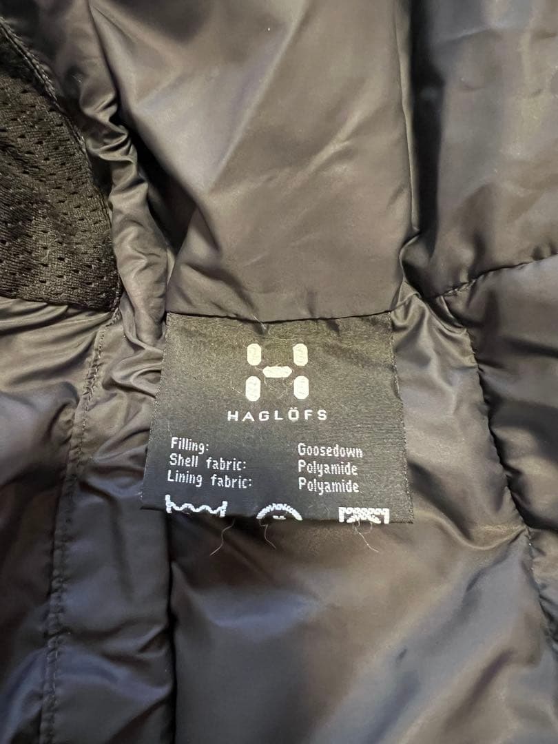 ホグロフス ビンテージビレイパーカ グースダウン Mサイズ ネイビー