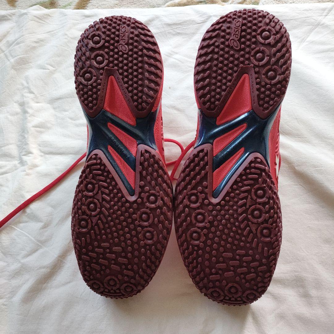 asics テニスシューズ 29cm レッド