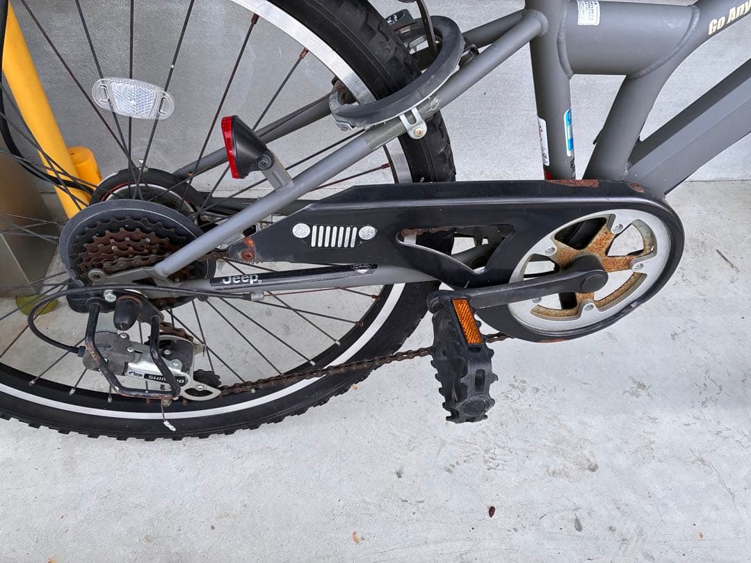 【岡山発:着払/引取(隣県届け可)】 Jeep サイクル 前カゴ付き