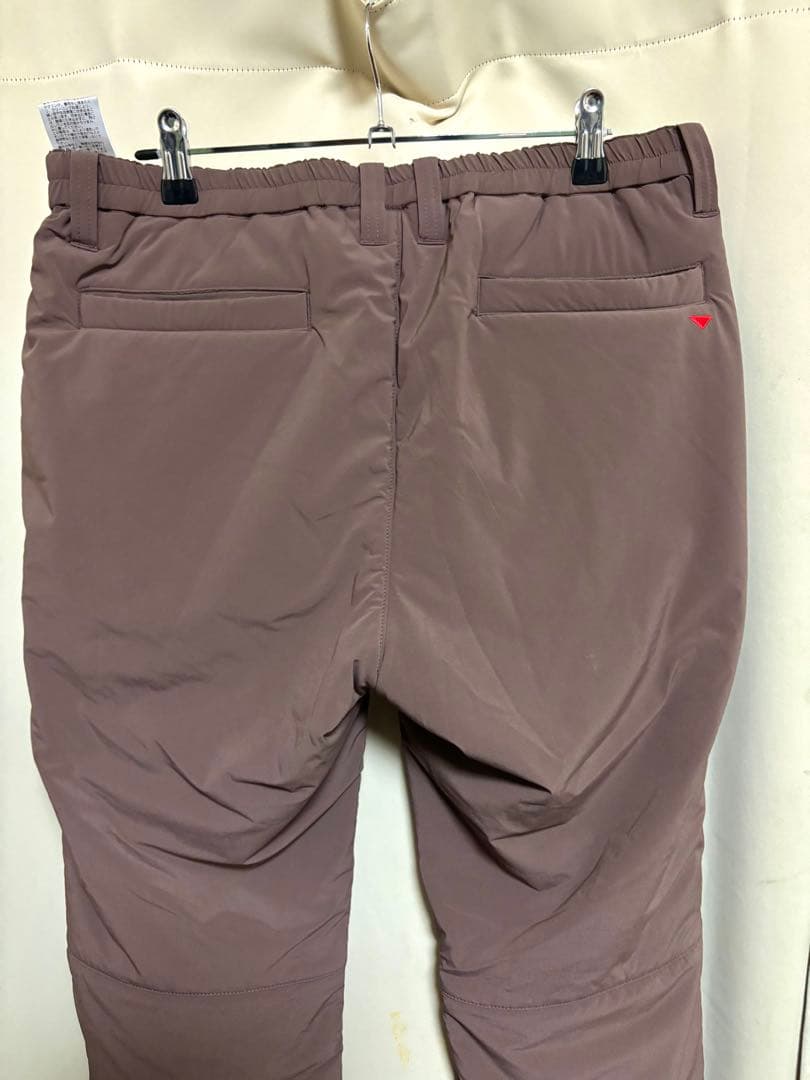12/7迄特別値下 【新品】and per se 中綿　薄茶色 ゴルフパンツXL