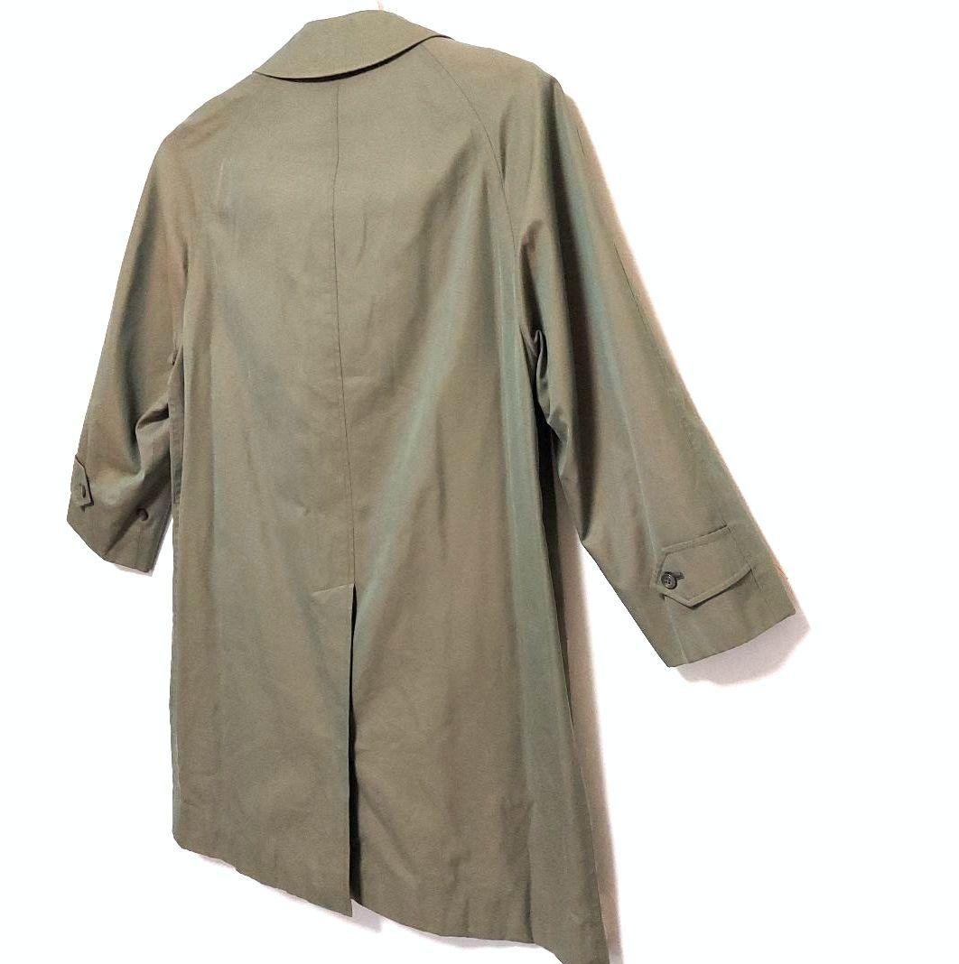 BURBERRY ステンカラーコート 裏ノバチェック 玉虫色 90s