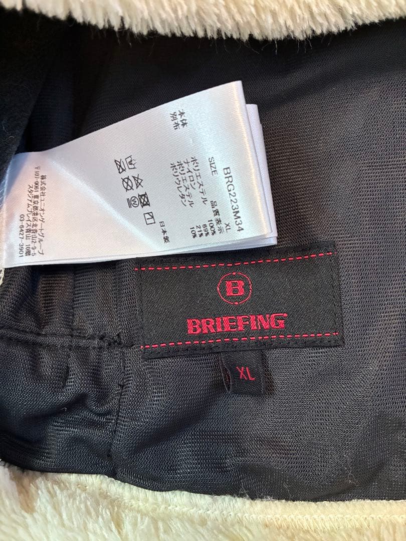 BRIEFING フリースフードパーカー