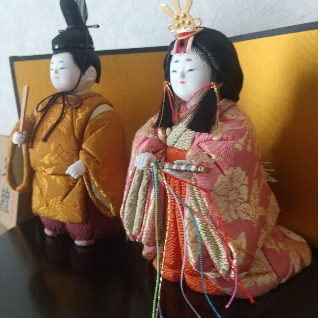 お値下げ中 原孝洲 雛人形 親王飾り 木目込み雛人形 立雛