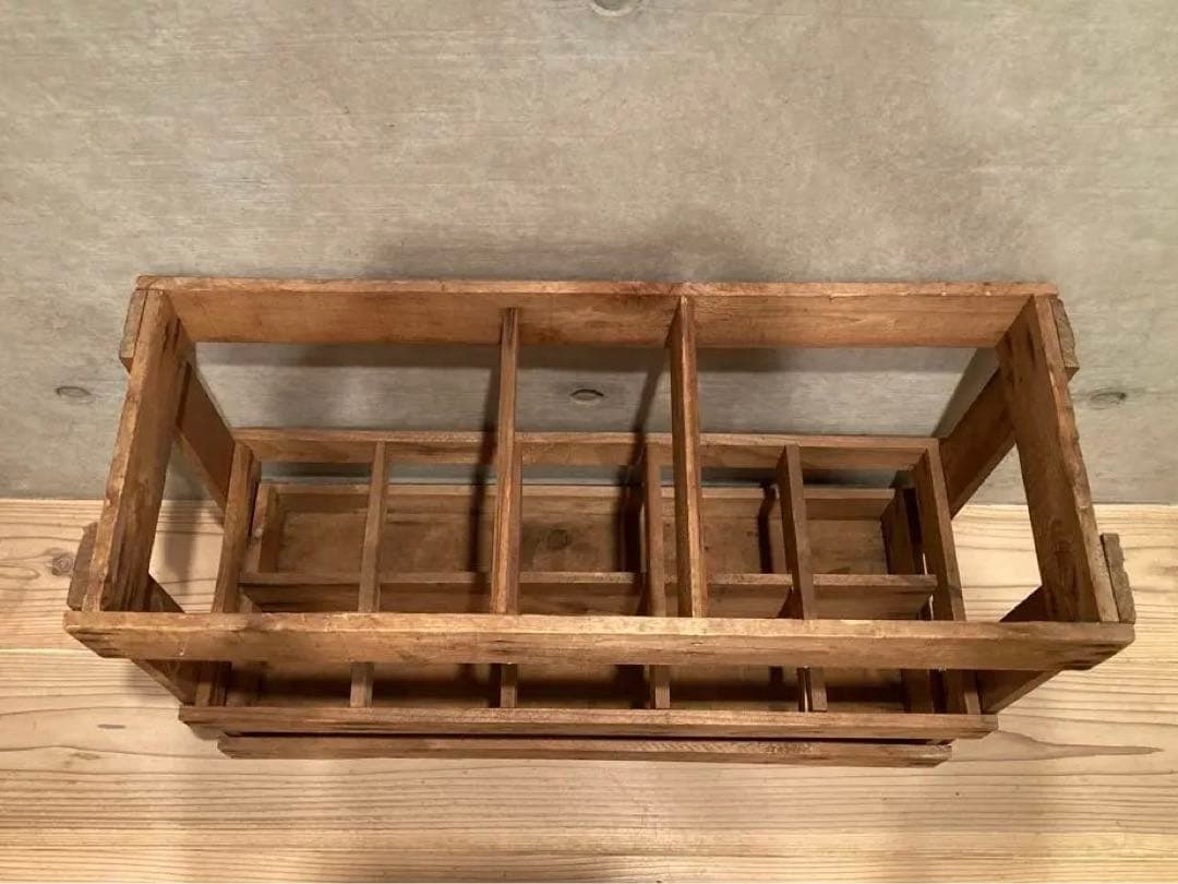 一升瓶ケース 椅子 ビールケース 木箱 ビンテージ インテリア 10本収納