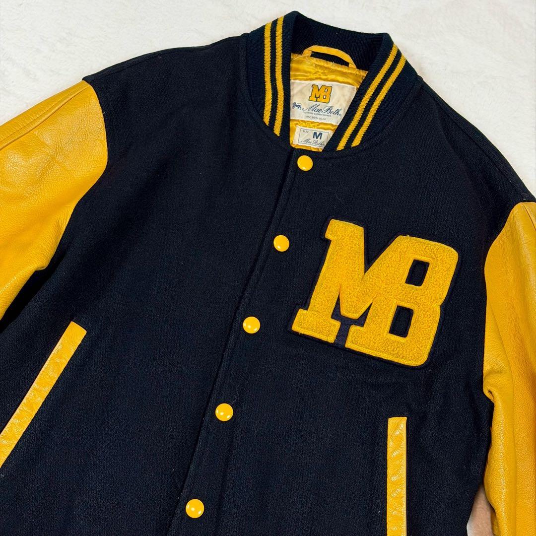 佐藤健着用 Mac Beth スタジャン 袖レザー 仮面ライダー　電脳 切り替え