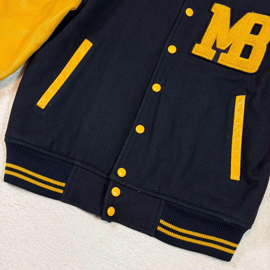 佐藤健着用 Mac Beth スタジャン 袖レザー 仮面ライダー　電脳 切り替え