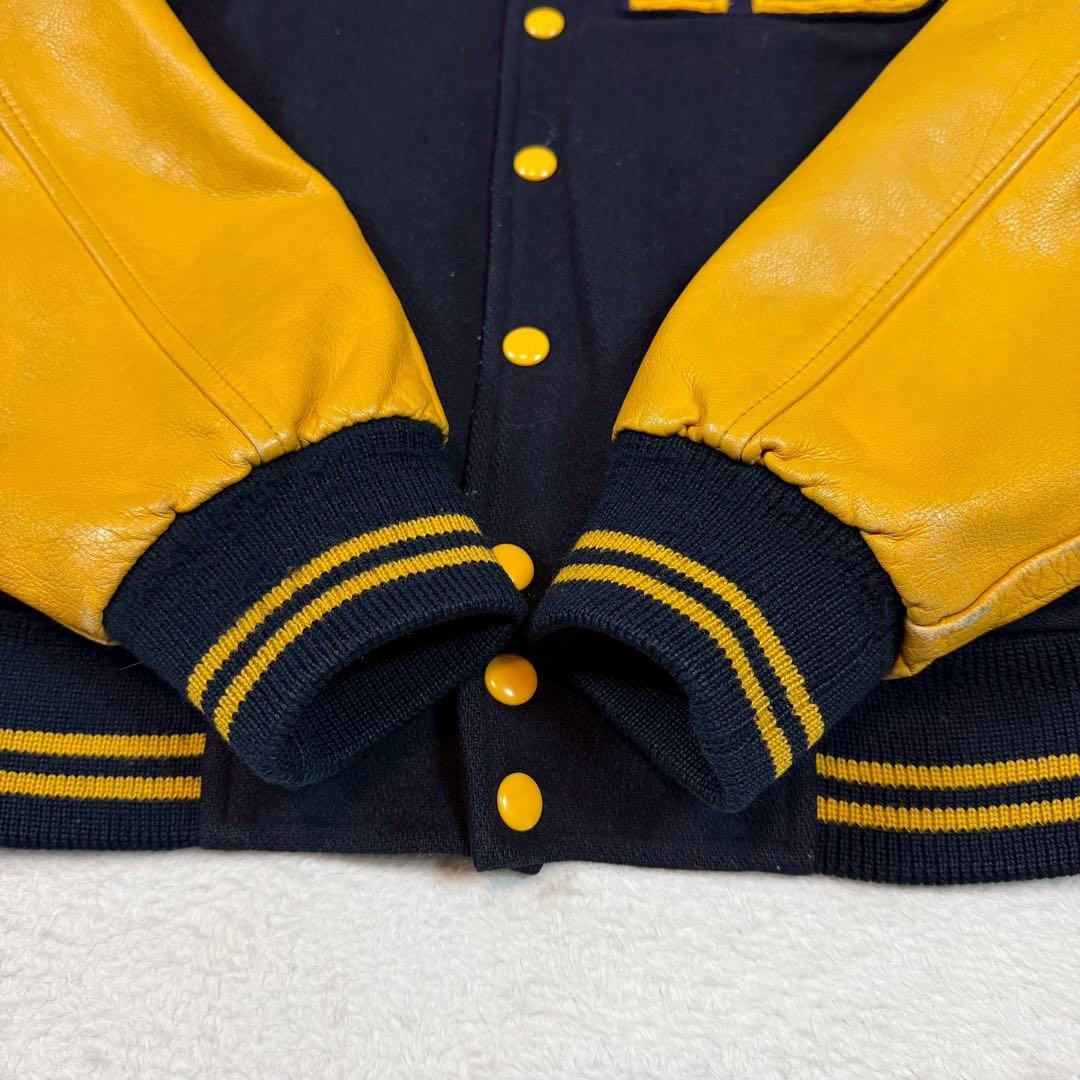 佐藤健着用 Mac Beth スタジャン 袖レザー 仮面ライダー　電脳 切り替え