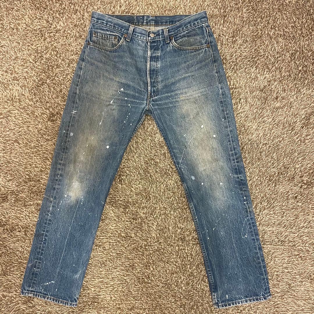 80s LEVI'S 501 made in usa ペンキ ペイント w36 - メルカリ