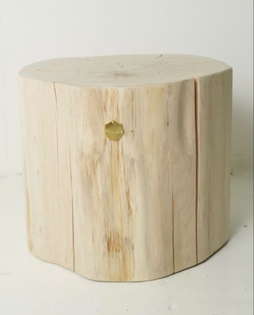 カルデサック　青森ヒバ丸太スツール　美品！週末お値下げ！