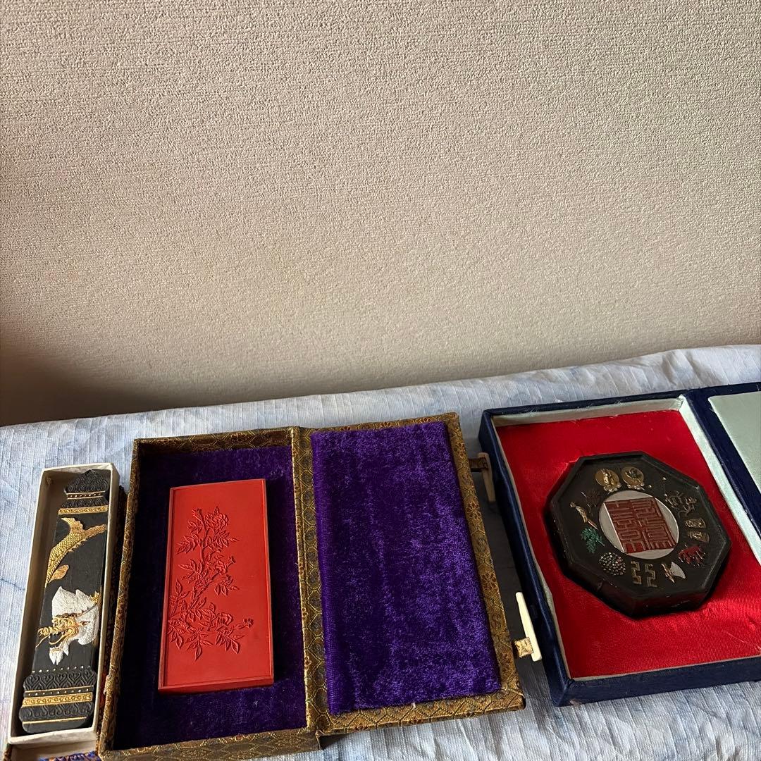 墨 朱墨 唐墨 中国 書画 硯 書道 習字 China