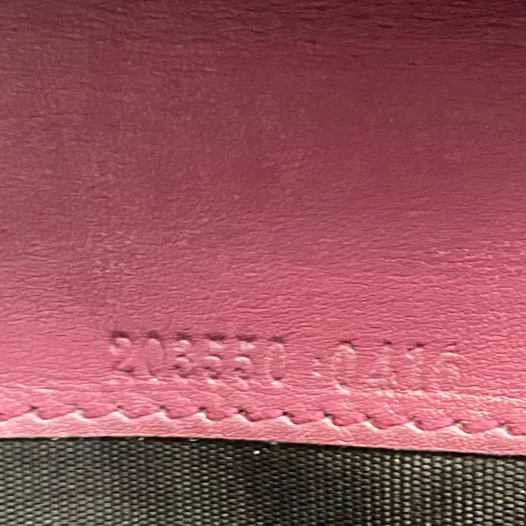 グッチ　GUCCI ラブリーハート GGエンボス ピンク 長財布　0108-⑥