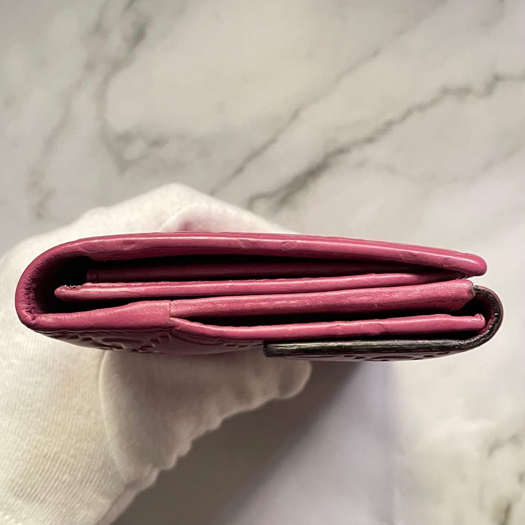 グッチ　GUCCI ラブリーハート GGエンボス ピンク 長財布　0108-⑥
