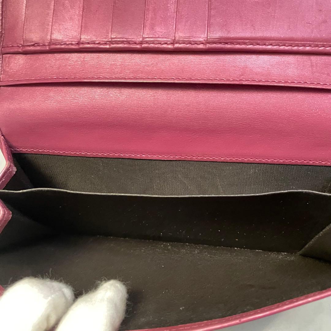 グッチ　GUCCI ラブリーハート GGエンボス ピンク 長財布　0108-⑥